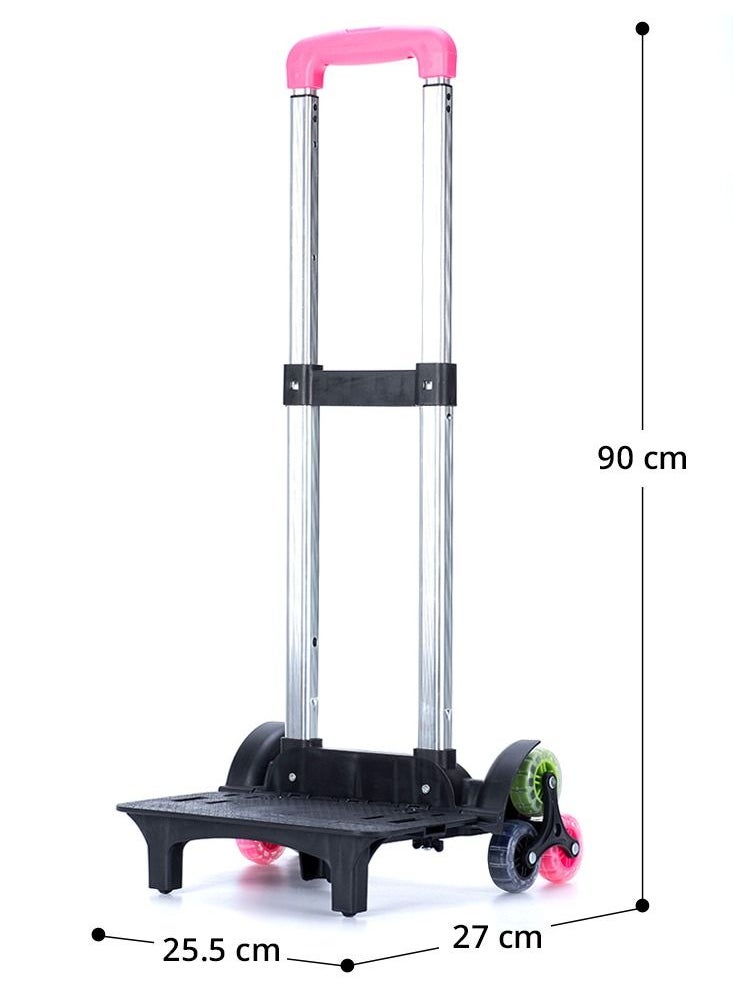 Eazy Kids - Universal School Bag Trolley - Pink - Image 1