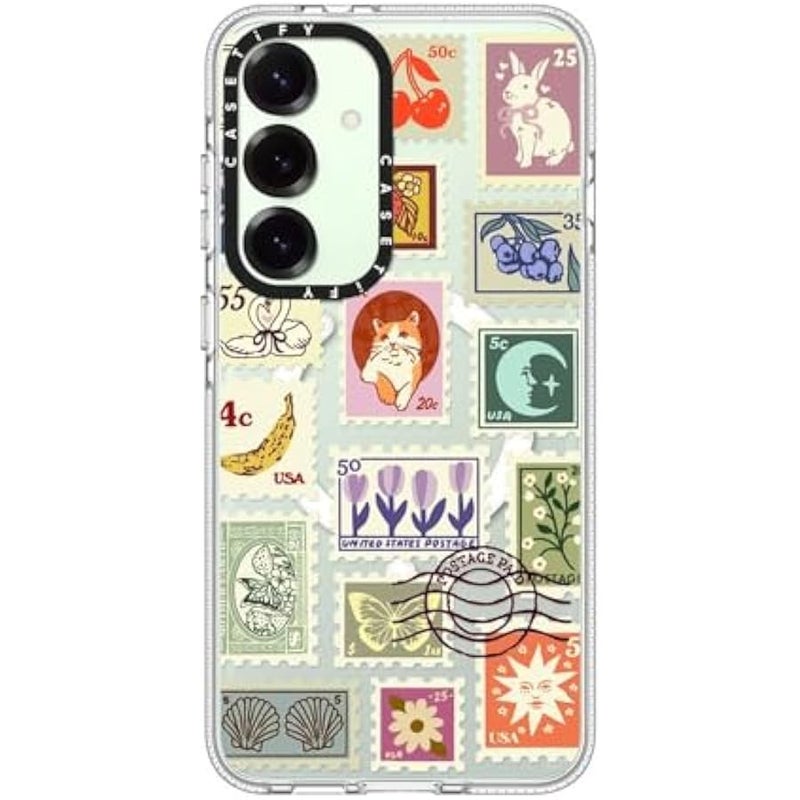 Casetify Magnetic Clear Galaxy S25+ Case 【Compatible with Magsafe】 - Stamp Collection - Image 3