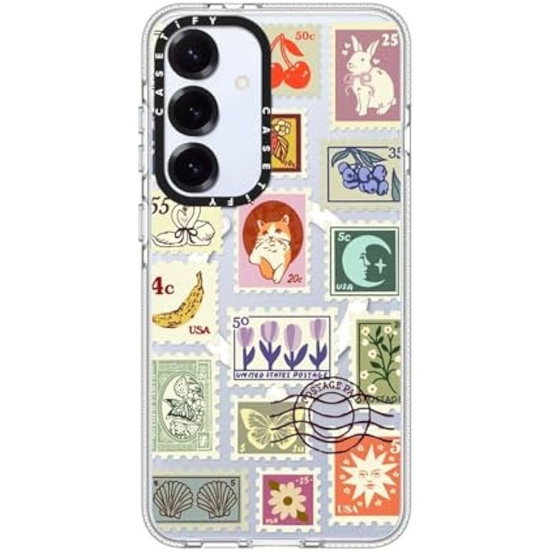 Casetify Magnetic Clear Galaxy S25+ Case 【Compatible with Magsafe】 - Stamp Collection - Image 2