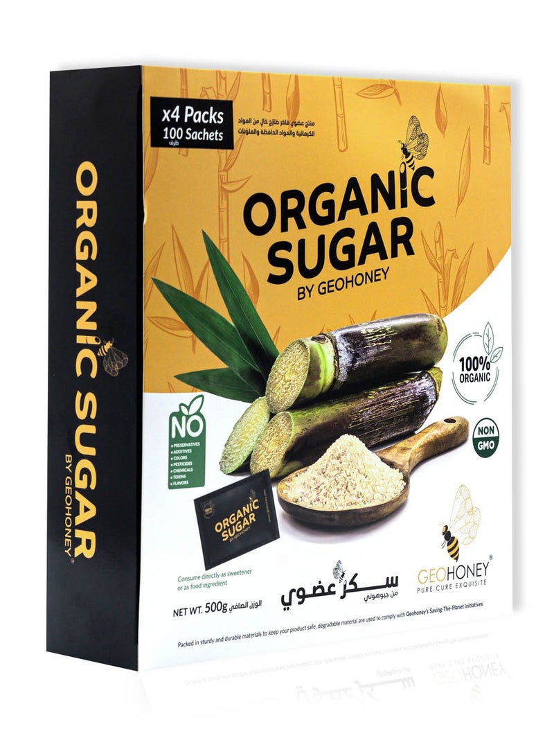جيوهوني سكر عضوي من جيهوني - عبوة 500 جرام (4 × 125 جرام) - Image 1