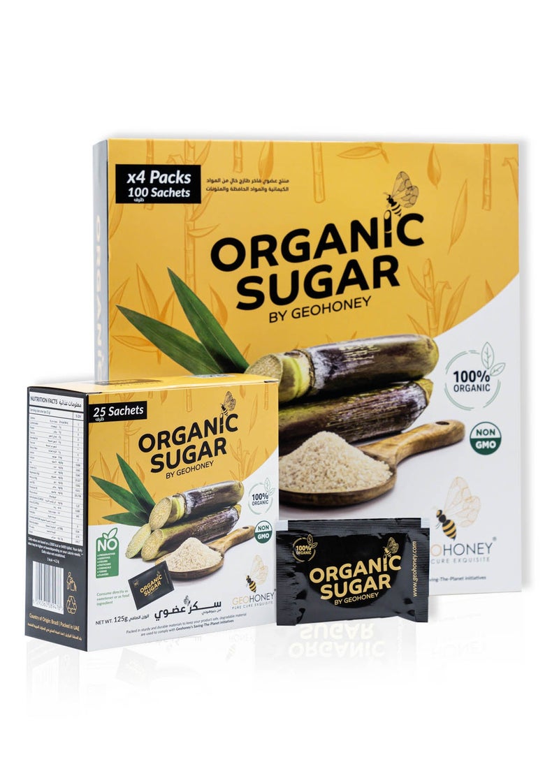 جيوهوني سكر عضوي من جيهوني - عبوة 500 جرام (4 × 125 جرام) - Image 2