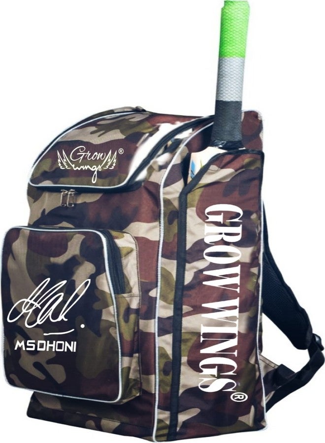 Grow wings Nylon Cricket Kit Bag (Army), Brown - Image 2