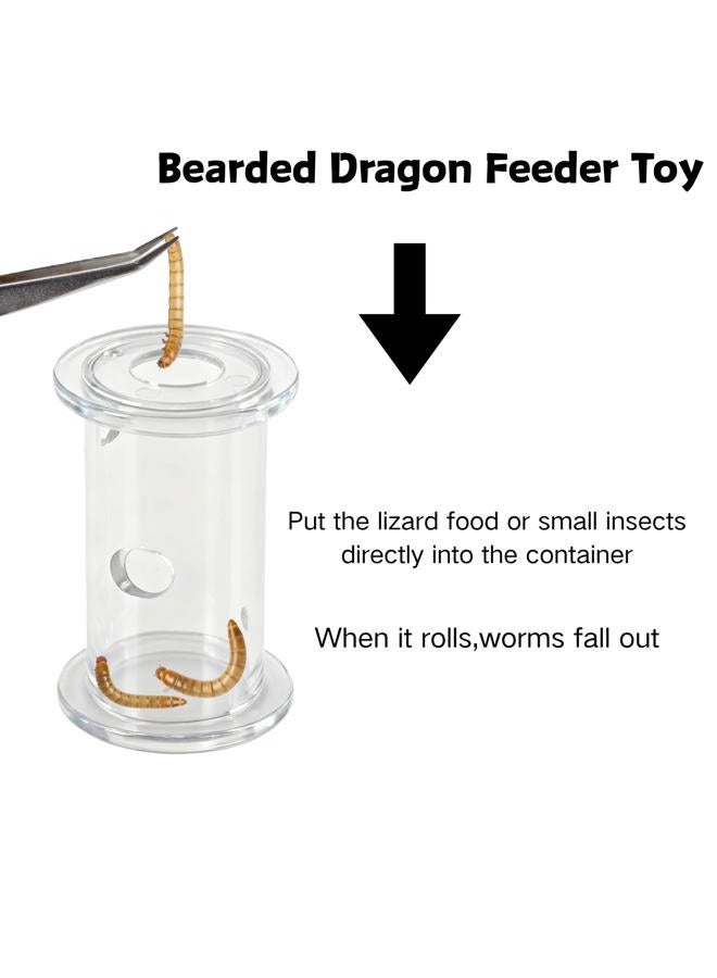 SEZDEKI Bearded Dragon Feeder Toy - Lizard Enrichment Interactive Toy Reptile Terrarium Tank Decor Foraging Accessories for Gecko, Lizard, Bearded Dragon,Chameleon Small Animals - Image 3