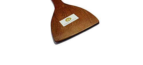 ARMAN SPOONS Royal Teak Wood Brown CookingServing DosaRoti Spatula Set of 2 Piece ButterfrySteel Shape - Image 4
