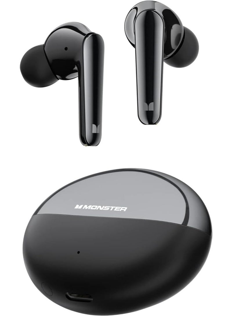 Monster N-Lite 203 AirLinks headphones, which support battery life of up to 30 hours, Bluetooth 5.3, Bluetooth wireless headphones, high definition calls, wireless stereo, waterproof IPX6. - Image 1