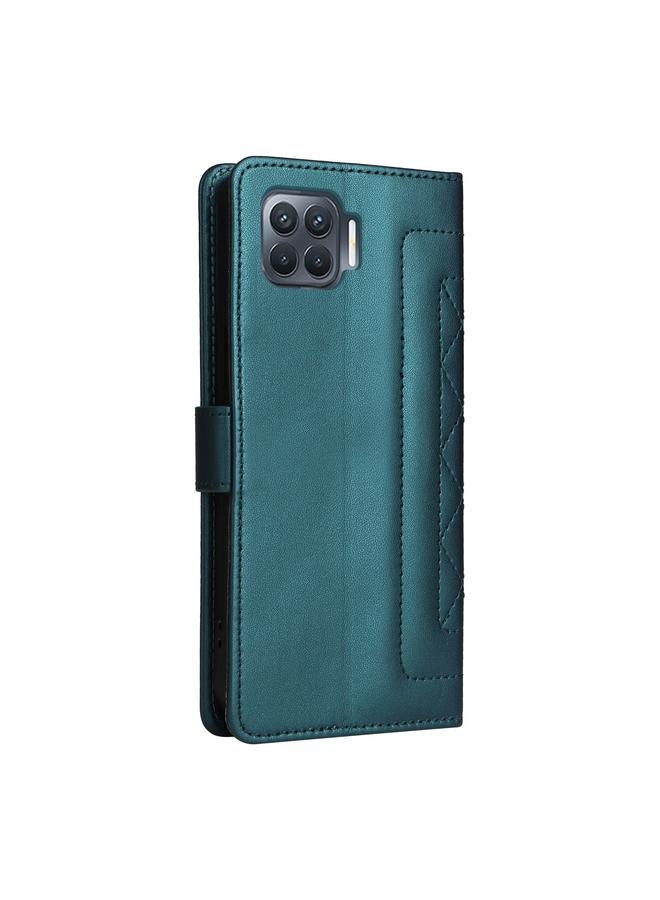 erorex Case For OPPO A93 4G / F17 Pro Diamond Lattice Leather Flip Phone Case - Image 3