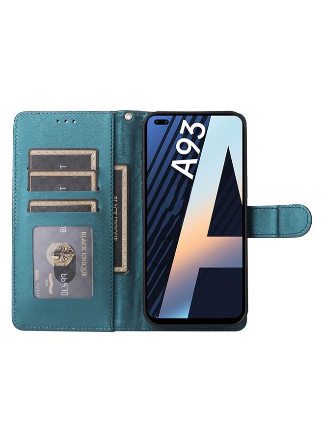 erorex Case For OPPO A93 4G / F17 Pro Diamond Lattice Leather Flip Phone Case - Image 4