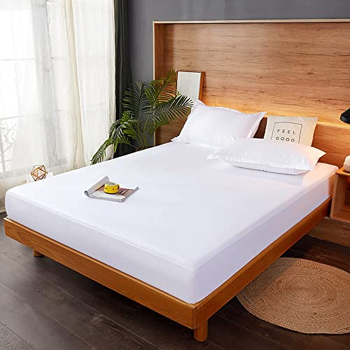 Lirex Twin XL Fitted Sheet Cotton, 300 Thread Count Soft Breathable, 8-10" Deep Pocket Sheet for Hotel Home, White - Image 5