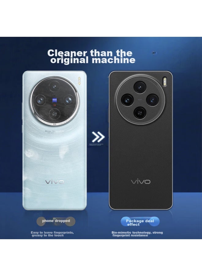 Holdzu غطاء هاتف لـ Vivo X100pro، واقي حماية، تبديد حراري، سيليكون، تغطية كاملة، فائق النحافة، مضاد للبصمات، للرجال والنساء، جديد - أسود الفضاء العميق - Image 4