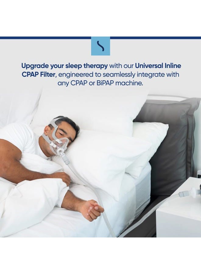 Snugell Universal CPAP in-Line Filter Packs | Clean Your CPAP/BiPAP | Works with The Air Sense, & Dream Station | Filters That Purify | Stop Contaminants Creating a Clean Environment (5 Pack) - Image 4
