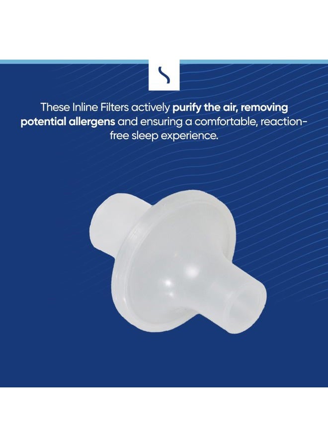 Snugell Universal CPAP in-Line Filter Packs | Clean Your CPAP/BiPAP | Works with The Air Sense, & Dream Station | Filters That Purify | Stop Contaminants Creating a Clean Environment (5 Pack) - Image 2