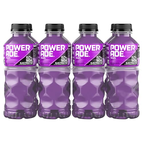 Powerade مشروب الطاقة POWERADE بنكهة العنب 20 أونصة عبوة من 8 - Image 1