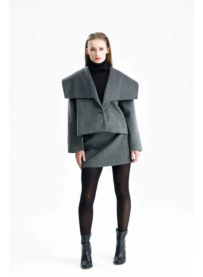 GACACOLLECTION NİSHA Twill Women's Jacket Skirt Set