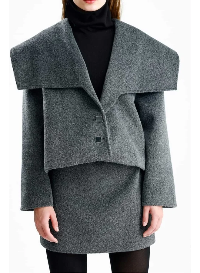 GACACOLLECTION NİSHA Twill Women's Jacket Skirt Set