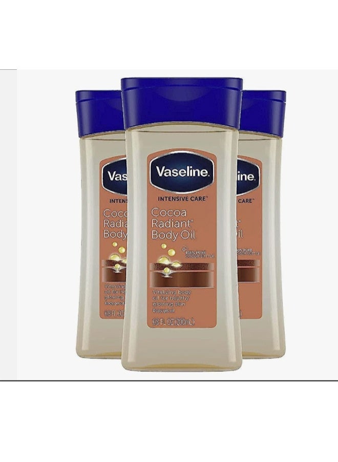 Vaseline Intensive Care Cocoa Radiant Body Oil (3x200ML) - Image 1