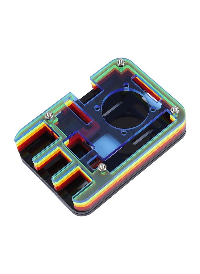 Thoraya Specialty 7 Layers Square Case for Raspberry Pi 3B+ Anti-impact Shell for Raspberry Pi-Colorful  - Image 4