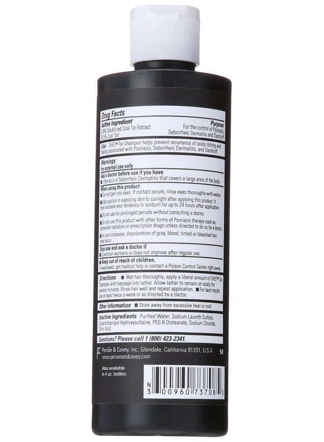 DHS Tar Shampoo 8 Fluid Ounce - Image 2