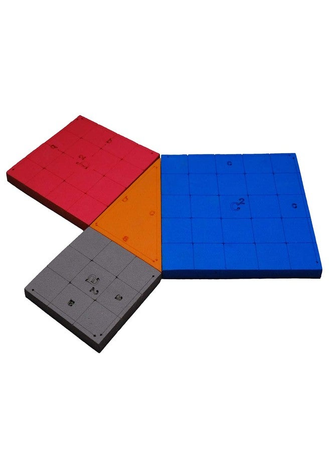 SquareDrop Pythagoras Theorem - Math's Puzzles - Brain Boosting Mathematical Activities for Age 5+ Years Old Kids - Do It Yourself Mathematics Activity Kit - Image 1