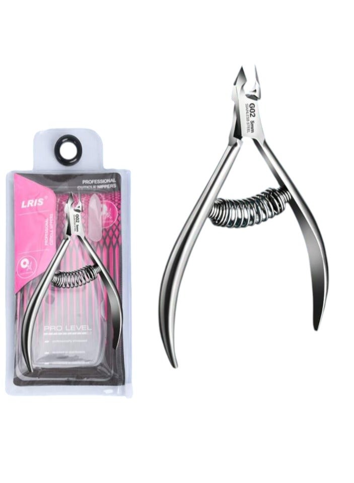 Stainless Steel Nail Cuticle Cutter, Professional Nail Clipper, Nail Care Tools, for Manicure and Pedicure (Silver) - Image 1