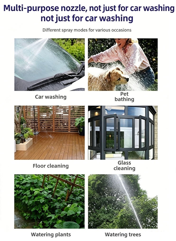 Pressure Washer, Pressure Washer Gun Set with All Garden Hoses, Hydro Power Water Jets Cleaner Attachment, Adjustable Nozzle Cleaning Sprayer with 3 Modes for Patio, Car, Driveway and Outdoor - Image 4
