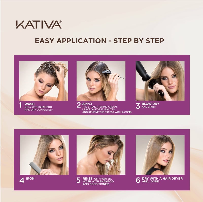Kativa مجموعة كاتيفا البرازيلية لتنعيم الشعر الأشقر، 12 أسبوعًا من الاستخدام المنزلي الاحترافي، مع زيت الزيتون، والفواكه الحمضية، والكيراتين، لشعر أفتح وأكثر نعومة ولمعانًا - Image 4
