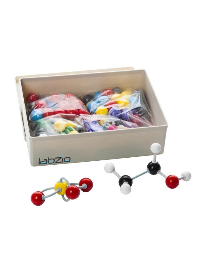 Labzio - Premium Molecular Model Teacher Set for Inorganic and Organic Chemistry, 126 Atom Pieces, 86, Links12 of Orbital Lobe and 6 Electron Lone Pair Paddles - Image 4