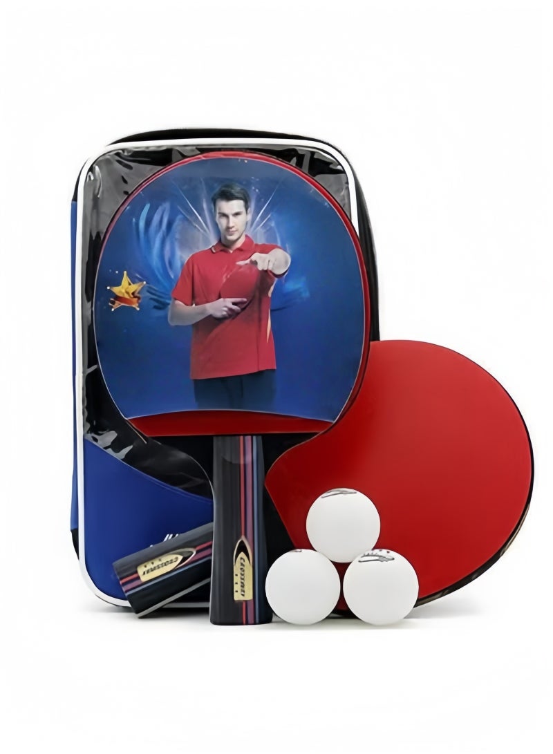 Nariele Indoor Table Tennis Bundle:2Player Set (2 Rackets/Paddles and 3 Balls