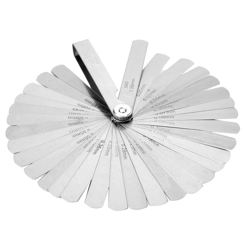 Carbon Steel 32 Blades Feeler Gauge Set Metric 0 02 To 1 00mm Gap Filler Tune Up Tool - Image 3