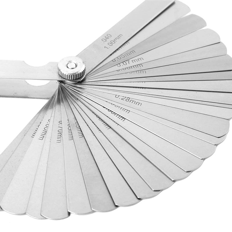 Carbon Steel 32 Blades Feeler Gauge Set Metric 0 02 To 1 00mm Gap Filler Tune Up Tool - Image 4