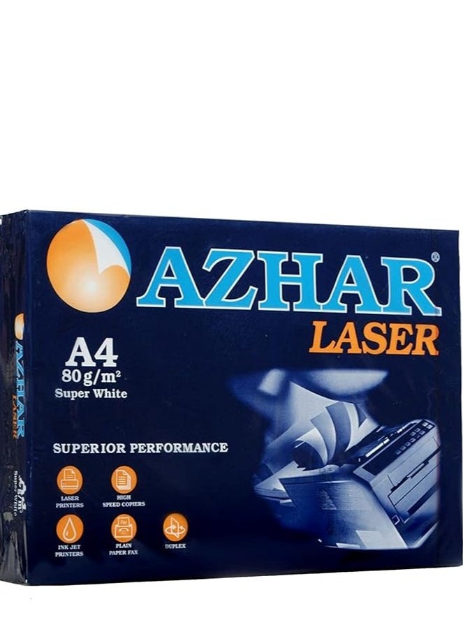 Azhar - AZHAR  A4 80 Gram - 500 Sheets - High Quality for Printing and Laser Imaging - Image 1