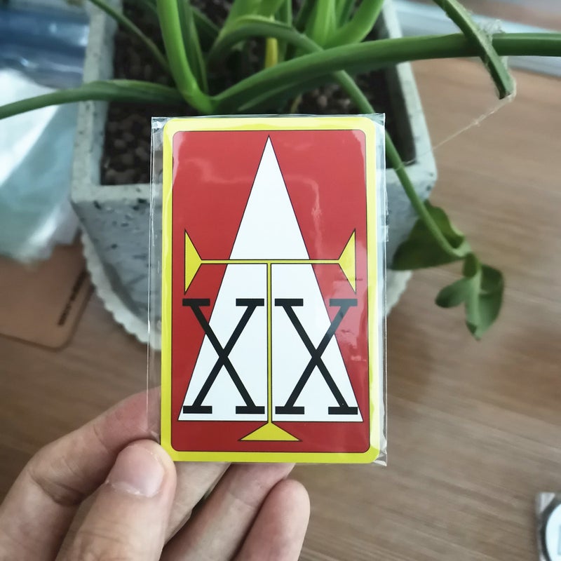 Hunter x Hunter License Card PVC Cosplay Prop Red