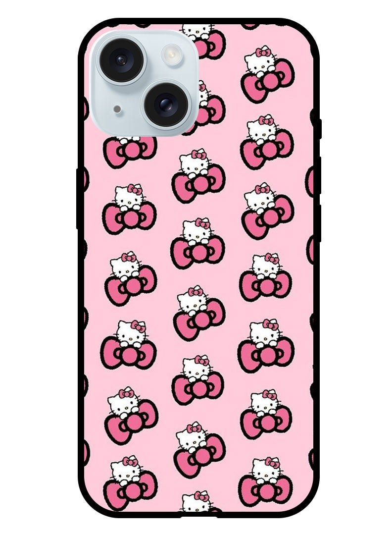 Theodor Protective Case Anti Scratch Shock Proof Bumper Cover For iPhone 15 Plus Hello Kitty (2) - Image 1