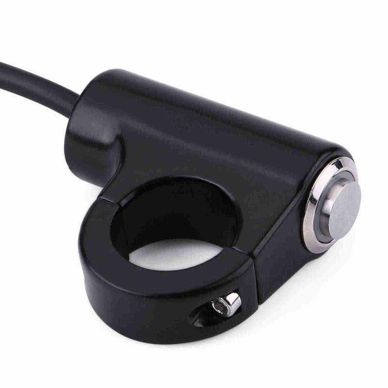 Type B Self Locking Button With Light Motorcycle Handlebar Mount Switch For Headlight Brake Fog Lights Universal Fit Weatherproof Aluminum Alloy - Image 4