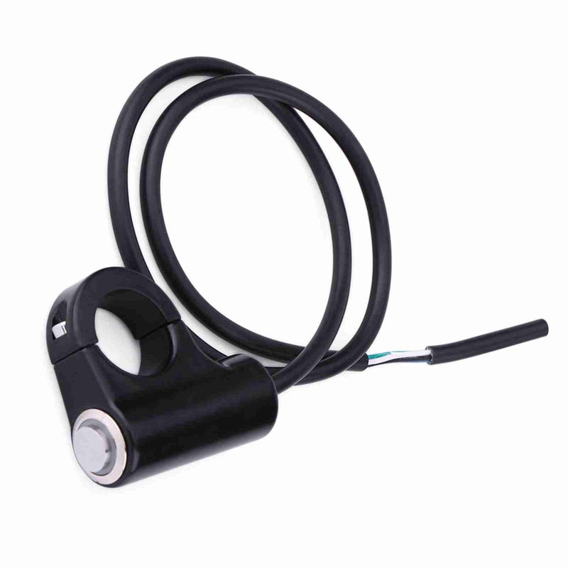 Type B Self Locking Button With Light Motorcycle Handlebar Mount Switch For Headlight Brake Fog Lights Universal Fit Weatherproof Aluminum Alloy - Image 3