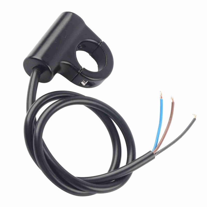 Type B Self Locking Button With Light Motorcycle Handlebar Mount Switch For Headlight Brake Fog Lights Universal Fit Weatherproof Aluminum Alloy - Image 1