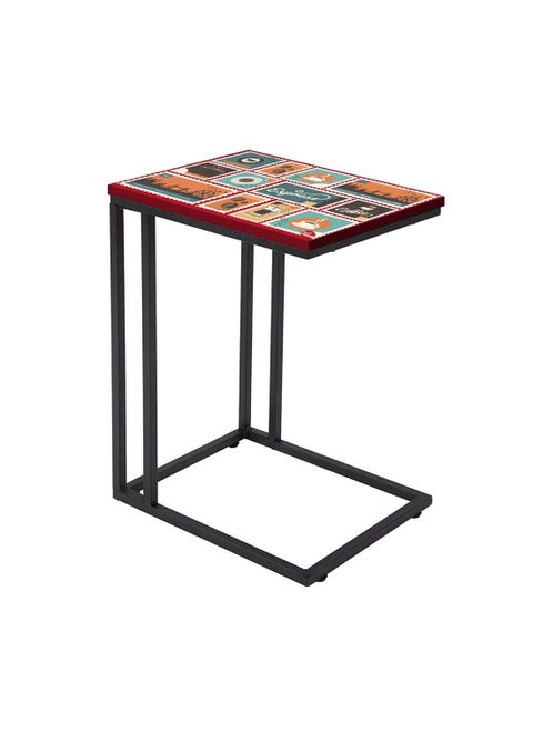 Nutcase Design C Shaped Side Table for Laptop Work on Sofa CouchStudy Breakfast Snack Serving End Tables for Living Room Bedroom Express Coffee