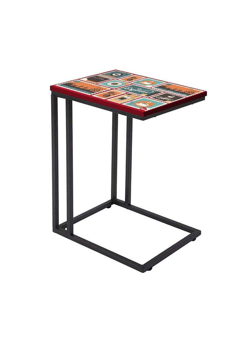 Nutcase Nutcase Design C Shaped Side Table for Laptop Work on Sofa CouchStudy Breakfast Snack Serving End Tables for Living Room Bedroom Express Coffee  - Image 1