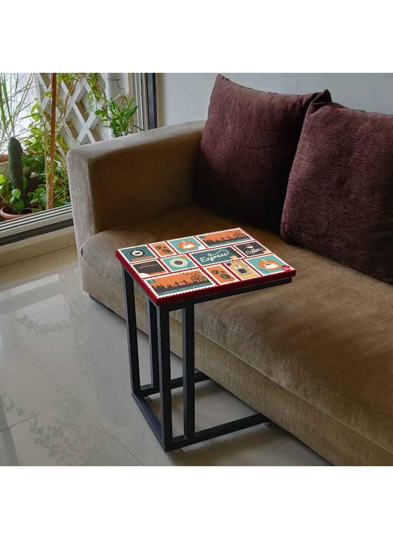 Nutcase Nutcase Design C Shaped Side Table for Laptop Work on Sofa CouchStudy Breakfast Snack Serving End Tables for Living Room Bedroom Express Coffee  - Image 5