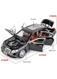 General 1/24 scale compatible with Mercedes Benz E300 toy car alloy force car model with lights and sound toy car for adult boy girl gift decoration toy  - Image 2