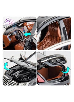 General 1/24 scale compatible with Mercedes Benz E300 toy car alloy force car model with lights and sound toy car for adult boy girl gift decoration toy  - Image 4