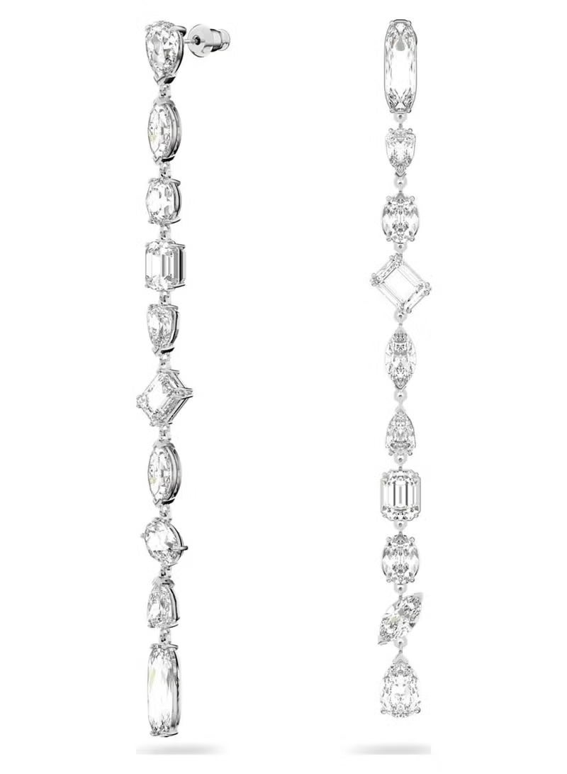 Swaro Gema drop earrings Asymmetric design  Long  White - Image 2