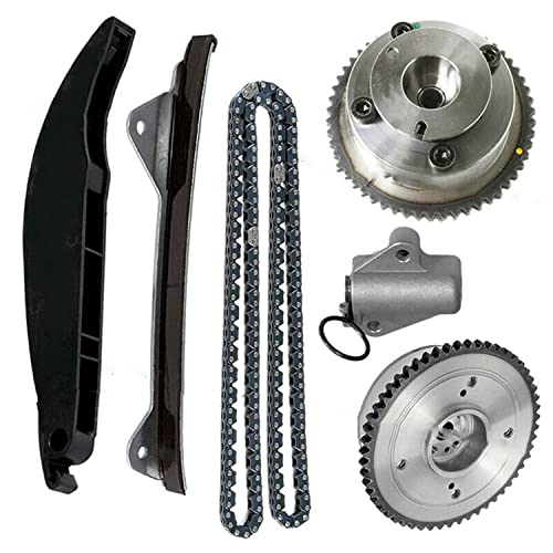 DEEGOOLY 243502E001 Engine Timing Chain Kit with Intake Exhaust VVT Camshaft Gear Sprocket Applied for Kia Soul for Hyundai Elantra L4