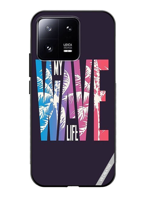 Protective Case Cover For Xiaomi 13 Pro Wave Design Multicolour