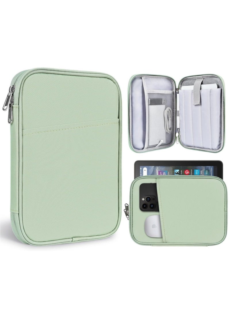 Rock Pow 8-9 Inch Tablet Sleeve Bag for Fire HD 8 / Fire HD 8 Plus 8" Samsung Galaxy Tab A9 8.7" / Tab A7 Lite 8.7" / Tab A 8" & iPad Mini 6 Mini7 8.3" / iPad Mini 5 4 3 2 1 7.9" Carrying Case - Image 1