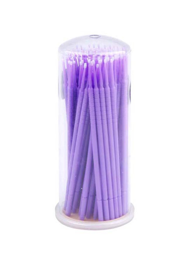IOLITE 100-Pieces Disposable Micro Brushes Applicators Cotton Swab, LXCMB - Purple Ultra Fine 1.5 mm - Image 1