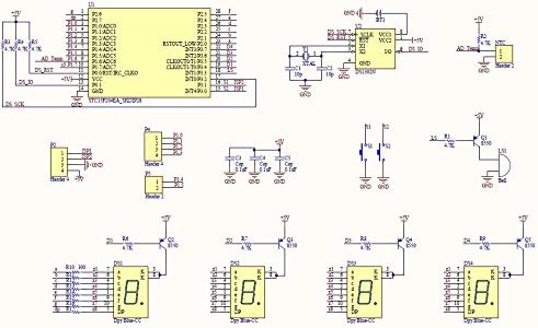 Kunhe DIY 4 Digit LED Electronic Clock Kit Large Screen Red LED - Image 4