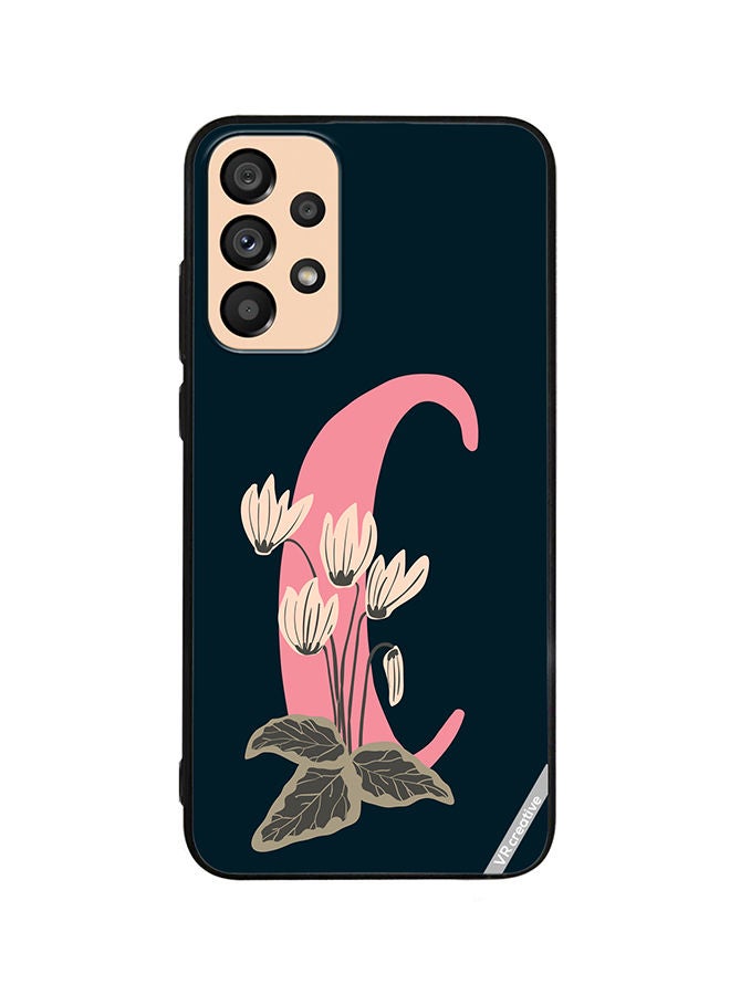 Protective Case Cover For Samsung Galaxy A23 Alphabet C Design Multicolour