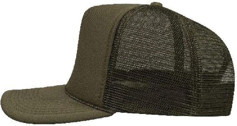 OTTO Polyester Foam Front 5 Panel High Crown Mesh Back Trucker Hat - Image 5