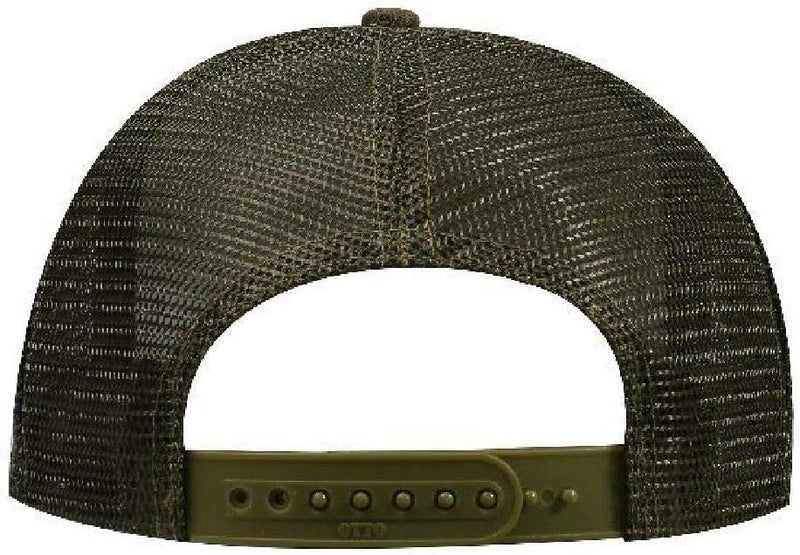 OTTO Polyester Foam Front 5 Panel High Crown Mesh Back Trucker Hat - Image 4