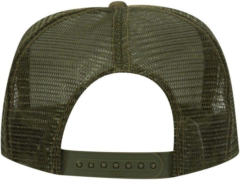OTTO Polyester Foam Front 5 Panel High Crown Mesh Back Trucker Hat - Image 2